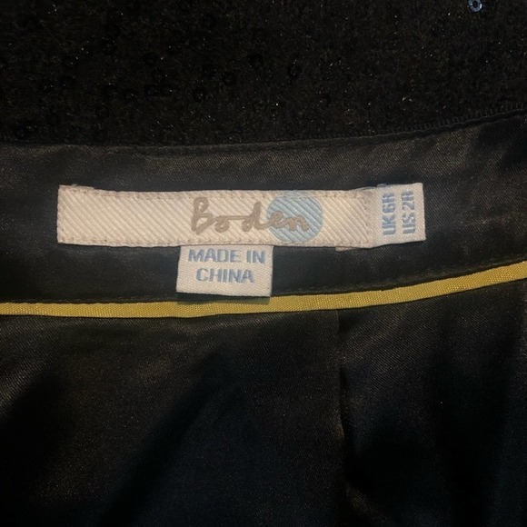 Boden black sequin structured pencil skirt size 2 regular EUC - Picture 8 of 8